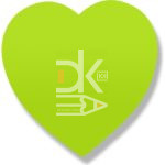 Бумага для заметок с клеевым краем фигурная "Сердце" неон 50л, цвета ассорти Lamark