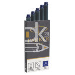 Картриджи чернильные Parker "Cartridge Quink" синие, 5шт., картонная коробка