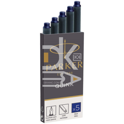 Картриджи чернильные Parker "Cartridge Quink" синие, 5шт., блистер