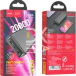 Пауэр банк Hoco J100A 20000мА-ч, USB-C + Micro-USB вход, два выхода USB 5V / 2.1A, LED индикатор