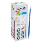 Карандаш ч/г Mazari HB, заточен., дерево., шестигранный., RIO R, 3цв.