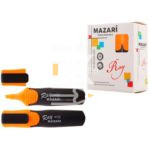 Текстовыделитель Mazari RAY оранжевый, 1-5мм,  1/12