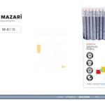 Карандаш ч/г Mazari HB, заточен., дерево., шестигранный., SYBER R, серебряный