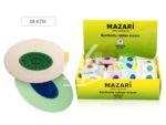 Ластик Mazari RADIUS O, с пластиковым держателем, цветной, овальный,  размер 40 мм