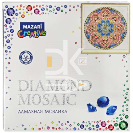 Алмазная мозаика 30*30см Mazari "ОРНАМЕНТ 12"