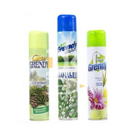 Освежитель воздуха Grendy 150г, спрей, запахи в ассортименте