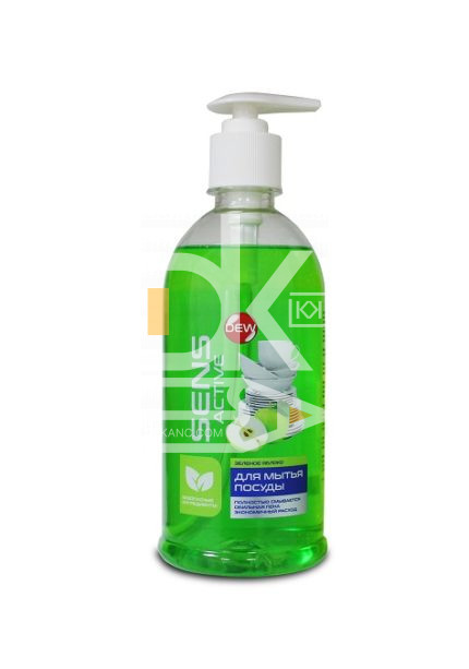 Средство для мытья посуды с дозатором Dew Sens Active 500мл (жидкость), в ассортименте