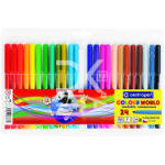 Фломастеры Centropen "Colour World", 24цв., трехгранные, смываемые, блистер