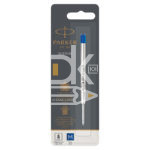 Стержень шариковый объемный Parker "QuinkFlow Ball Point" синий, 98мм, 1,0мм, метал. корпус, блистер