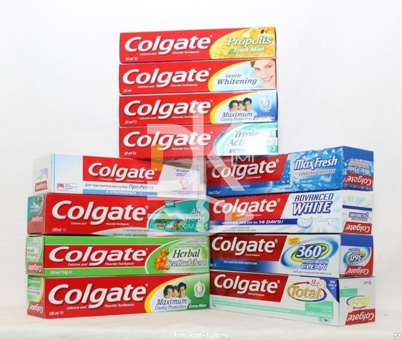 Зубная паста Colgate 100мл/150г, ассорти Зубная паста Colgate 100мл/150г, ассорти