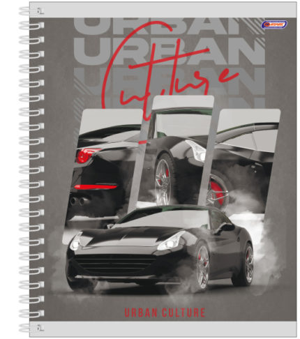 Тетрадь 96л., клетка на гребне Asmar "Urban"  1/6