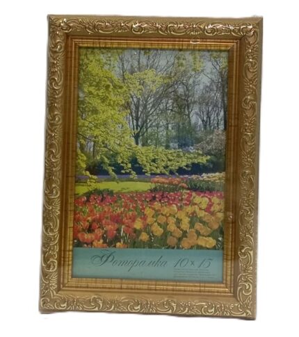 Рамка пластиковая 10*15см, Декор  22.2171, пластик, стекло