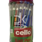 Ручка шариковая Cello/Ellot "CL-568", синяя, 0.5мм, пласт. банка  1/50