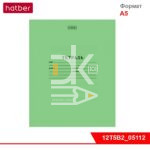 Тетрадь 12л., линия, Hatber зеленая обложка  1/10