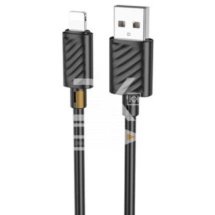 Кабель USB Hoco X88 USB-A - Lightning, 2,1А, 1 м, черный
