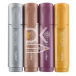 Текстовыделитель Hatber "Metallic V-tone" ассорти 1-5мм, HL_073889
