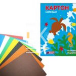 Картон цветной A4, Asmar, 8л., 8цв., немелованный, в папке "АR-995"