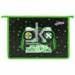 Папка для тетрадей Юнландия А4, 1 отд., на молнии, "Gaming" пластик