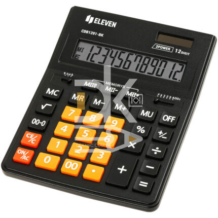 Калькулятор настольный Eleven Business Line CDB1201-BK/OR, 12 разрядов, двойное питание, 155*205*35м