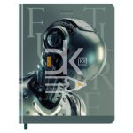 Дневник BG/БиДжи, кожзам тверд. обложка, 48л., 1-11кл., "Cyborg" soft-touch печать ляссе
