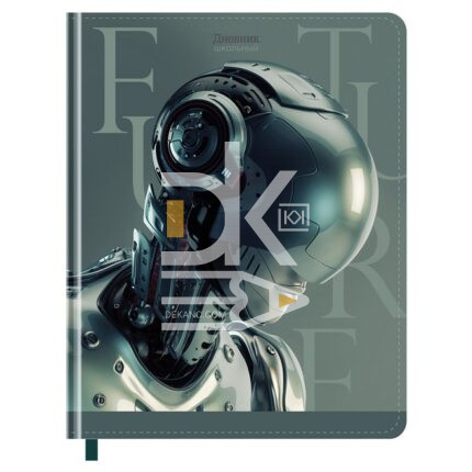 Дневник BG/БиДжи, кожзам тверд. обложка, 48л., 1-11кл., "Cyborg" soft-touch печать ляссе