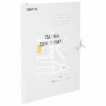 Папка с завязками Staff, картон, 220г/м2, до 200л.