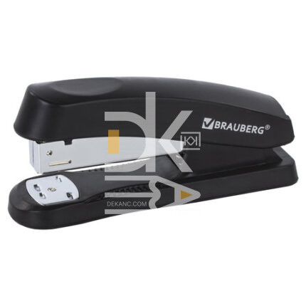 Степлер №24/6, 26/6 BRAUBERG "Standard+" до 30л., черный