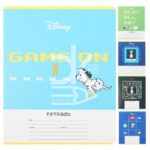 Тетрадь 12л., косая линия с доп. Hatber "Далматинцы" Disney 1/10