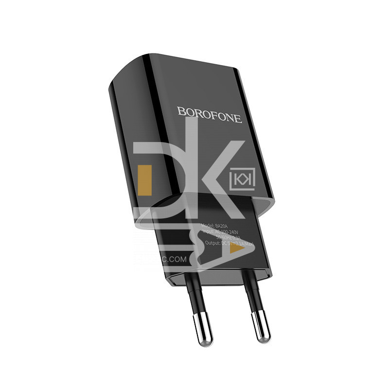 Сетевое зарядное устройство Borofone A20A, USB-A (1 порт), 5V, 2,1A Сетевое зарядное устройство Borofone A20A, USB-A (1 порт), 5V, 2,1A