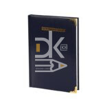 Ежедневник недатированный, A5, 140л., кожзам Yalong, "Классика" мет. уголок, ляссе, синий