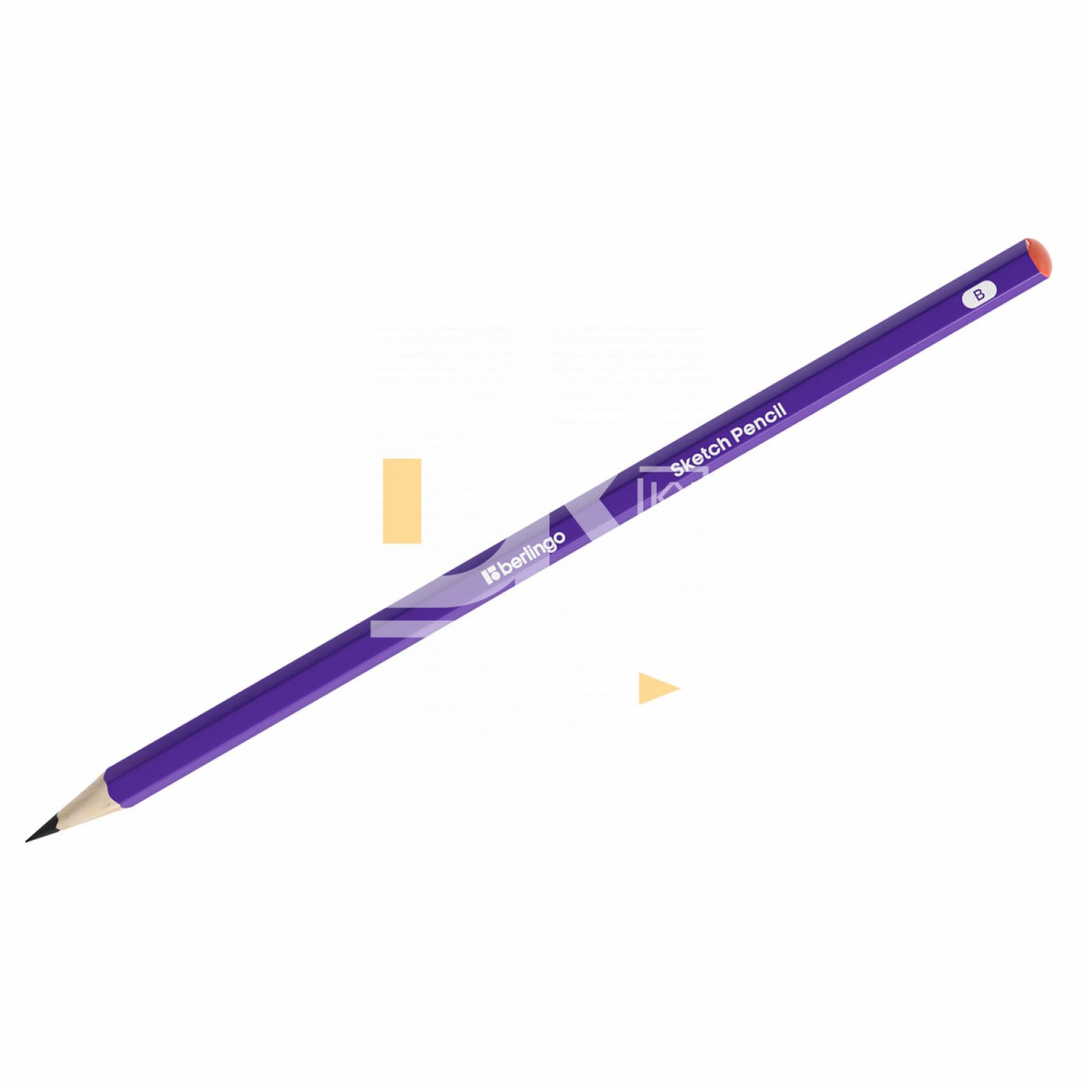 Карандаш ч/г Berlingo "Sketch Pencil" H, заточен., шестигранный