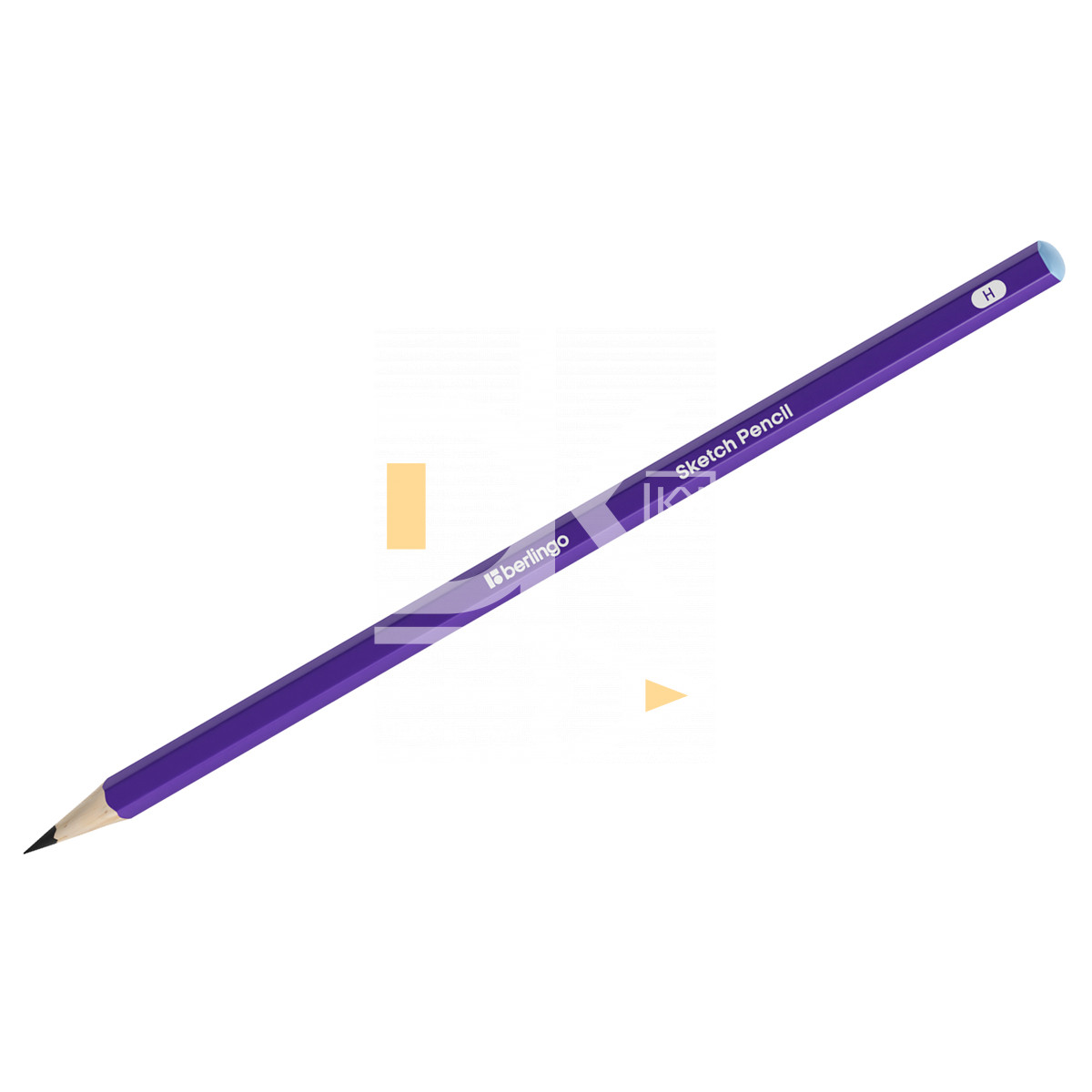 Карандаш ч/г Berlingo "Sketch Pencil" H, заточен., шестигранный