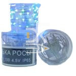 Электрическая гирлянда нить КАПЕЛЬКА РОСЫ прозрачный провод (20м/200л), цветная на пл.катушке