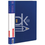 Папка c пружинным скоросшивателем Brauberg "Contract", 17мм, 700мкм,  синяя