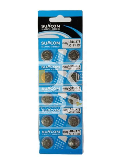 Батарейка часовая Alkaline SuNcom AG13-10B1.55v