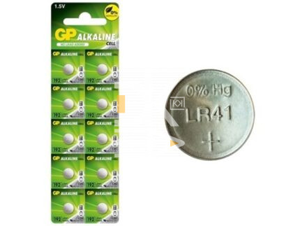 Батарейка часовая Alkaline GP  AG3/LR41/V3GA   1/10