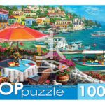 Пазл 1000 эл. Рыжий кот "Курортный город" TOP 685*485мм