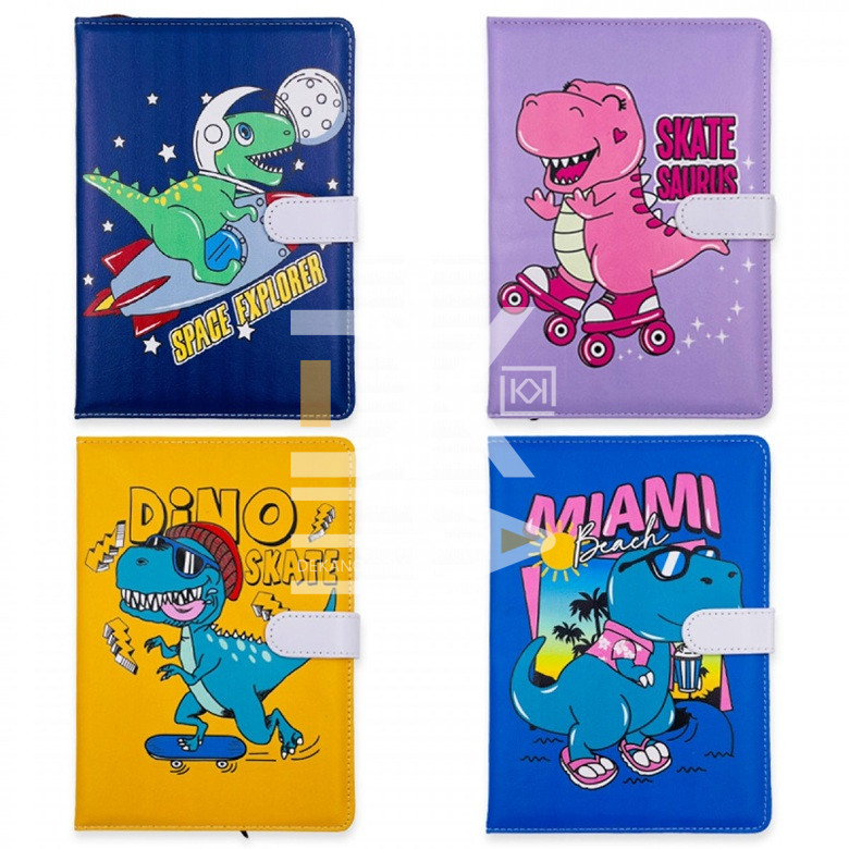 Блокнот А5, 80л., Maylott, сшивка, клетка, кожзам "DINO клетка, магн.заст. Блокнот А5, 80л., Maylott, сшивка, клетка, кожзам "DINO клетка, магн.заст.