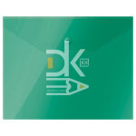 Папка конверт на кнопке Стамм А5 (190*240), 150мкм, зеленая