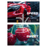 Альбом для рисования 20л., А4, на скрепке BG/БиДжи "Sweet and speed"