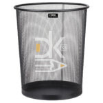 Корзина для бумаг Стамм, 20л, сетчатая, металлическая, черная