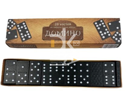 Игра Домино дерев.28 костей арт.341-157 (1/200наб.)
