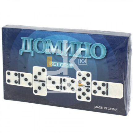Игра Домино в под.мет.кор..28 костей арт.5010FR-H (1/24наб.)