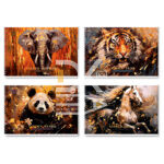 Альбом для рисования 32л., на гребне BG/БиДжи "Golden collection", тиснение фольгой