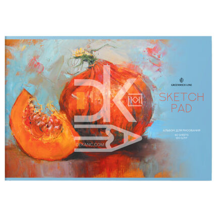 Альбом для рисования 40л., скрепка Greenwich Line "Pumpkin", 120г/м2
