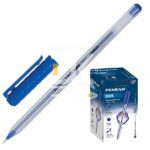 Ручка шариковая Pensan "STYLO-BILLE" синяя, 0,7мм, масляная, шестригранный корпус в белую полоску