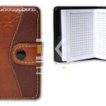 Блокнот А7, 70л., Asmar, AR-340, на кнопке, сшивка, клетка, кожзам 9*11см