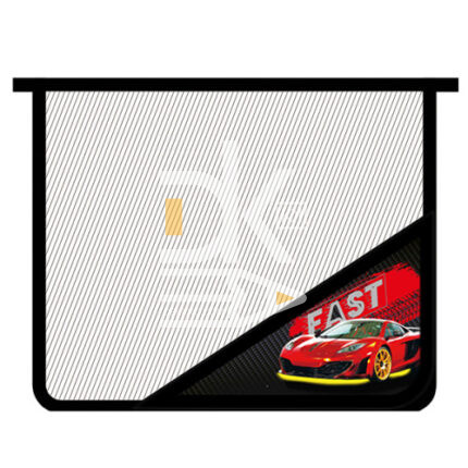 Папка для тетрадей Пчелка А5, 1 отд., на молнии сверху, "Fast car"