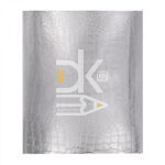Тетрадь 48л., клетка Alingar "Silver Croco metallic" 4 дизайна  1/8