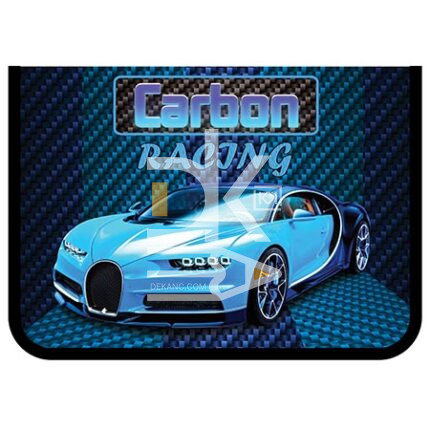 Папка для труда Пчелка А4, 1 отд., на молнии вокруг, "Carbon Racing"